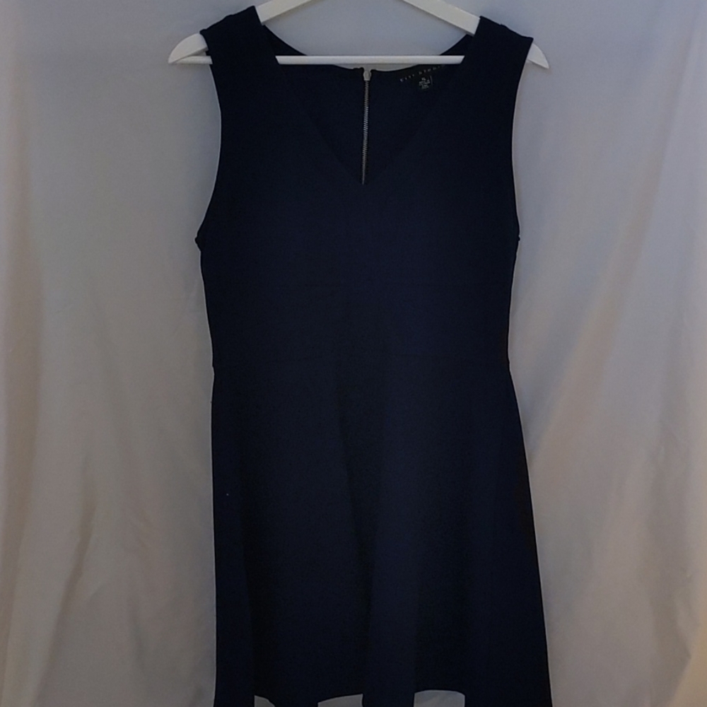 Navy blue mini dress